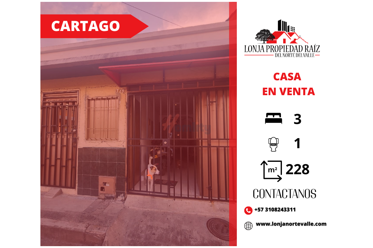 Casas en Venta, Cartago, – Guadalupe