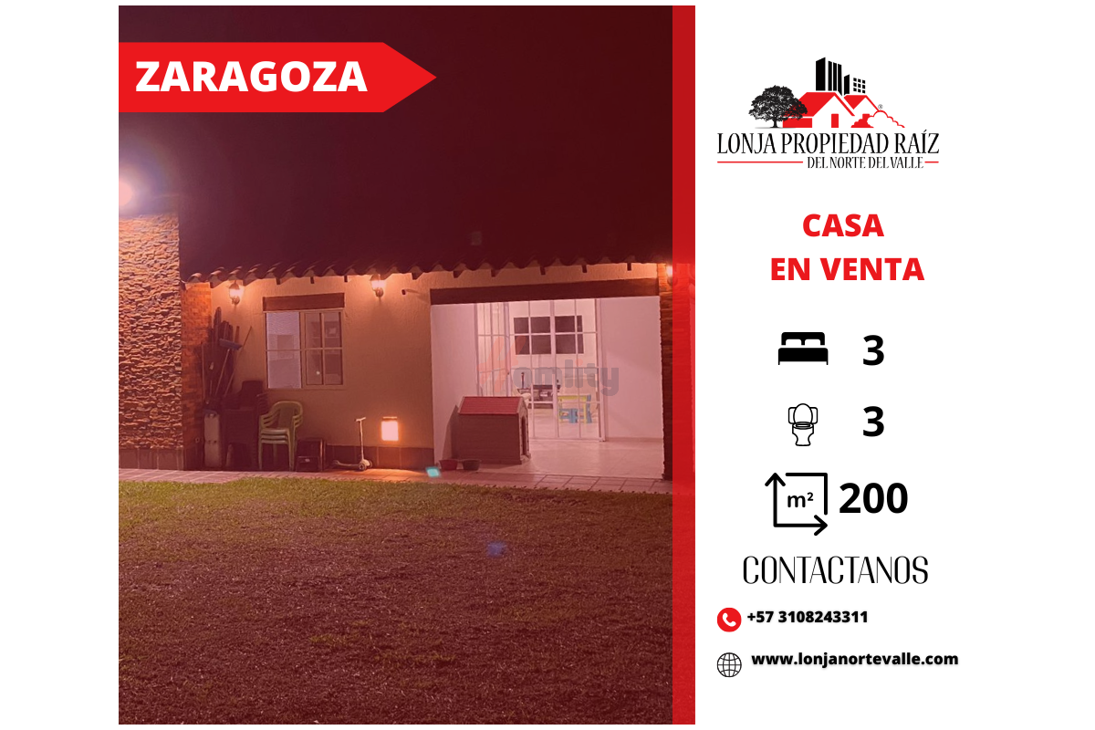 Casas Campestres en Venta, Cartago, – Zaragoza