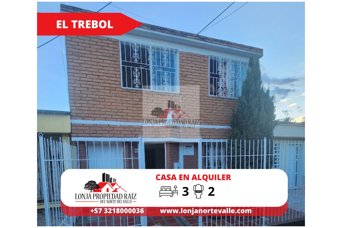 Casa en arriendo en El trebol Cartago
