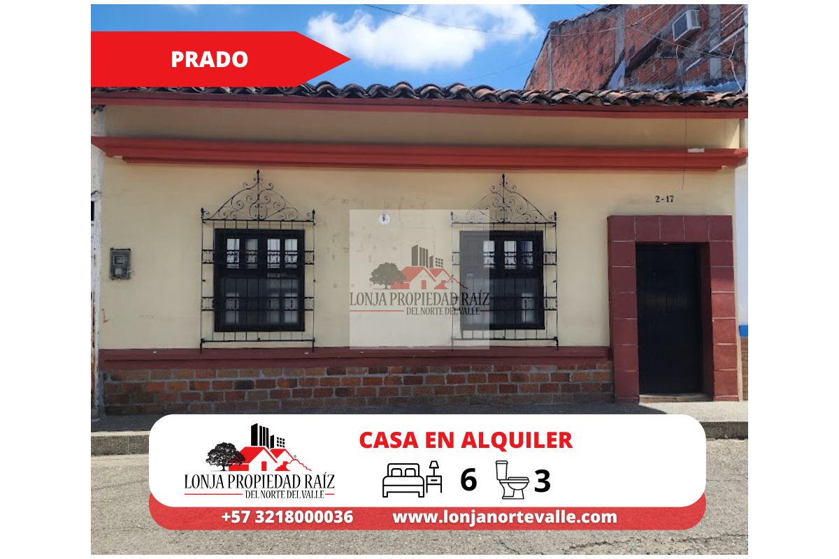 Casa en arriendo en El Centro Cartago